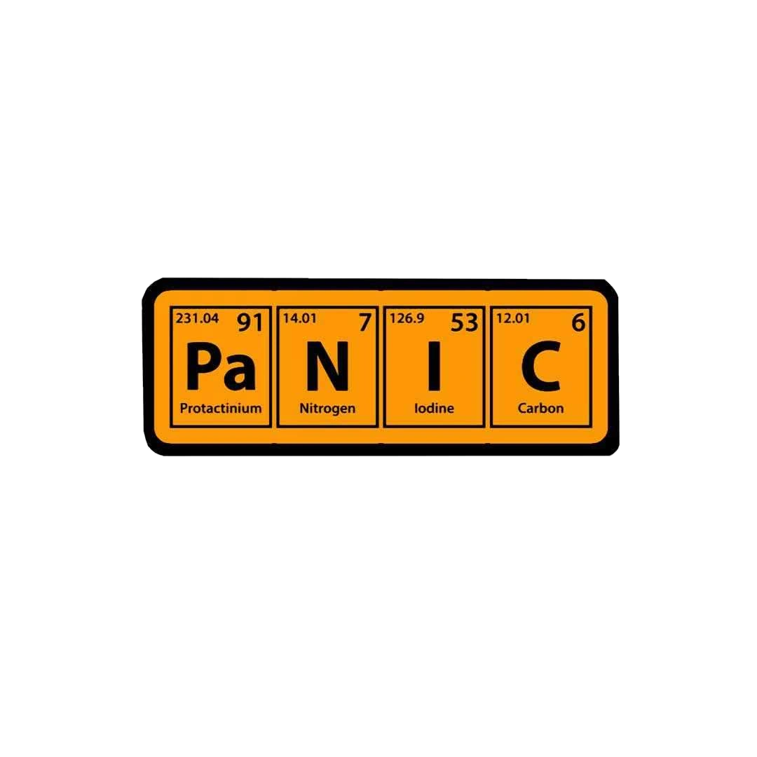 Pa N I C Sticker